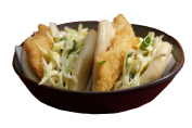 crispy sea bass bun